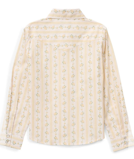 The Girls Buttermilk Rose Granddaddy Western Snap Shirt