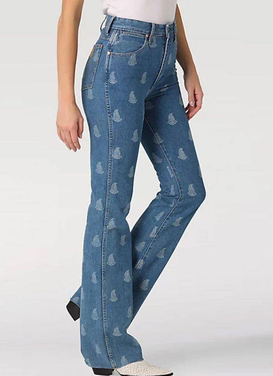 The Wrangler Westward Paisley Bootcut Jeans
