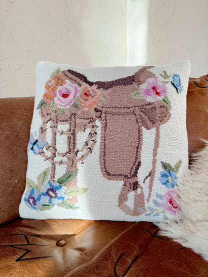 The Floral Saddle Hook Pillow