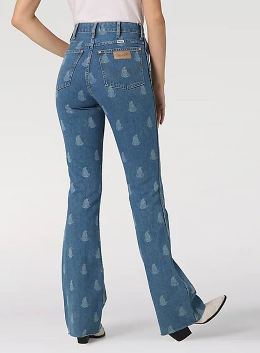 The Wrangler Westward Paisley Bootcut Jeans