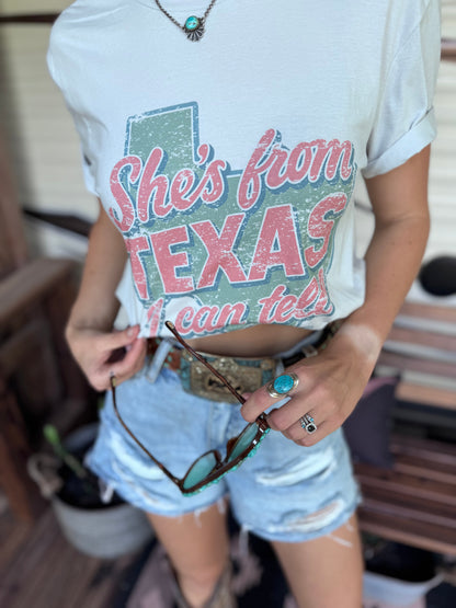 She's From Texas I Can Tell Graphic Tee