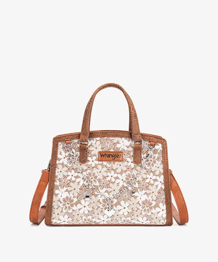 WRANGLER WESTERN CHIC LACE TOTE BAG