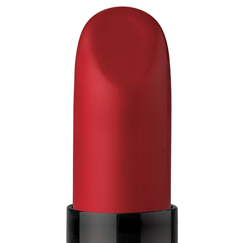 Hello Biscuit Beauty Kiss This bright red crème lipstick with a smooth, hydrating finish and full coverage.