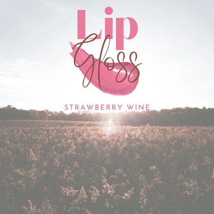 Hello Biscuit Beauty Strawberry Wine lip gloss in a soft pink shade with a radiant, long-lasting shine. Cruelty-free formula.